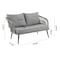 Manhattan Comfort Riviera Rope Wicker 4-Piece 4 Seater Patio Conversation Set with Cushions in Grey OD-CV016-GY - alternate 7